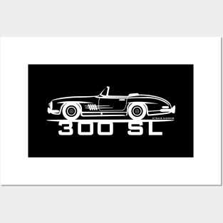 Mercedes-Benz 300 SL Convertible W198 Posters and Art